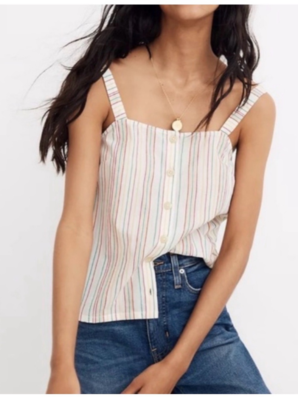 Madewell Rainbow Striped Top